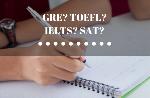 Standard tests. GRE, IELTS, TOEFL etc.